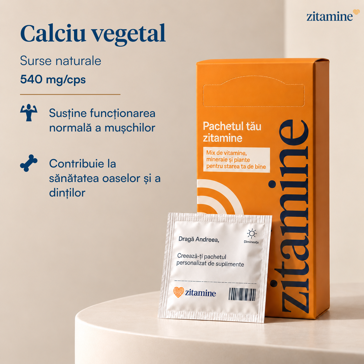Calciu vegetal 540 mg