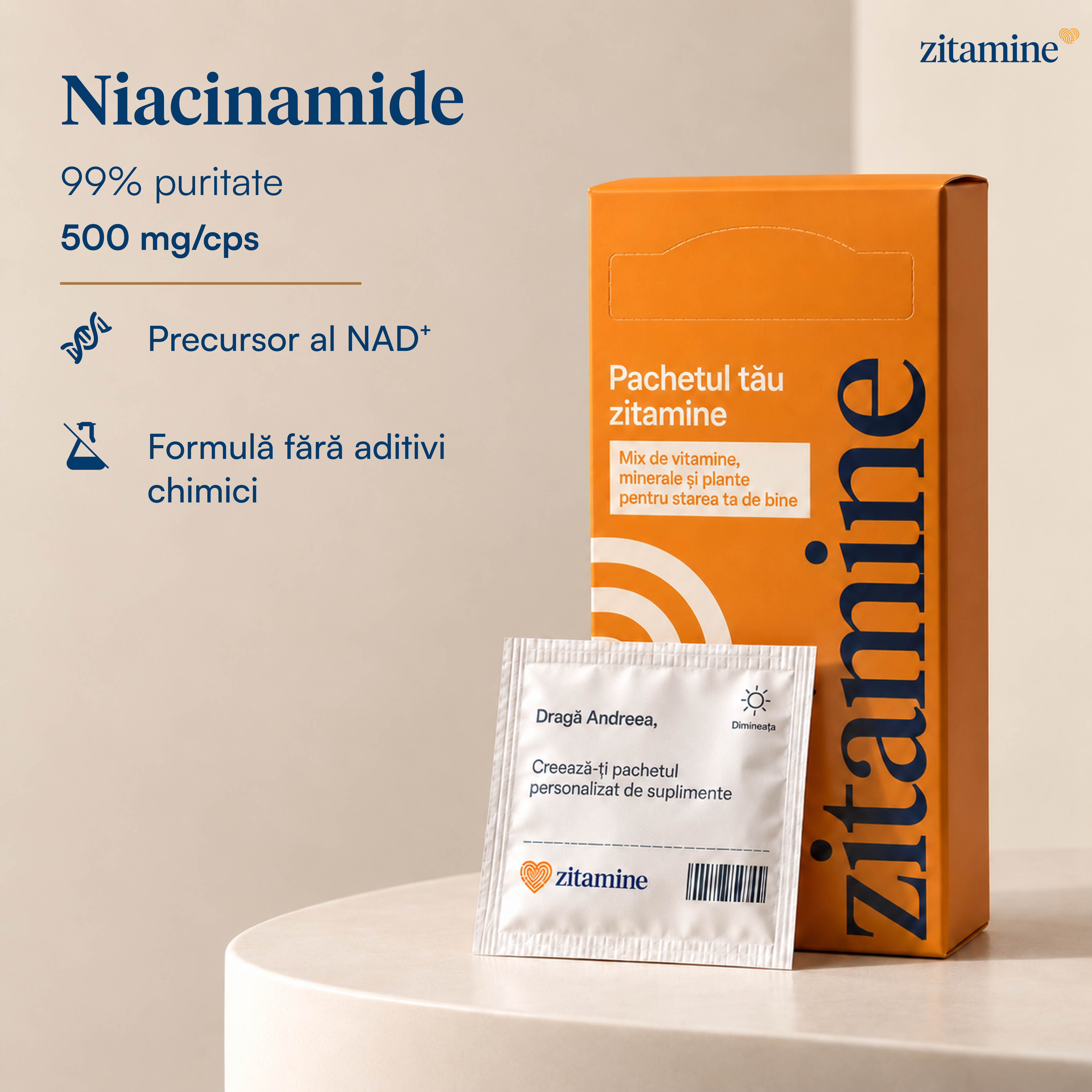 Niacinamide 500 mg - 99% puritate