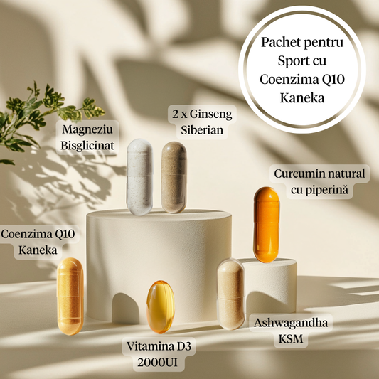 Pachet Suplimente Sportive cu Coenzima Q10 Kaneka™