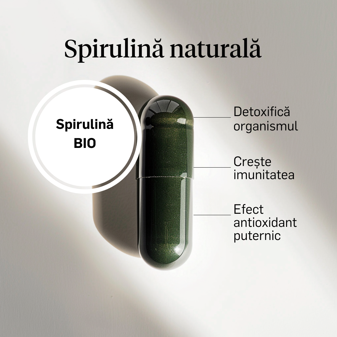Spirulină naturală 450mg