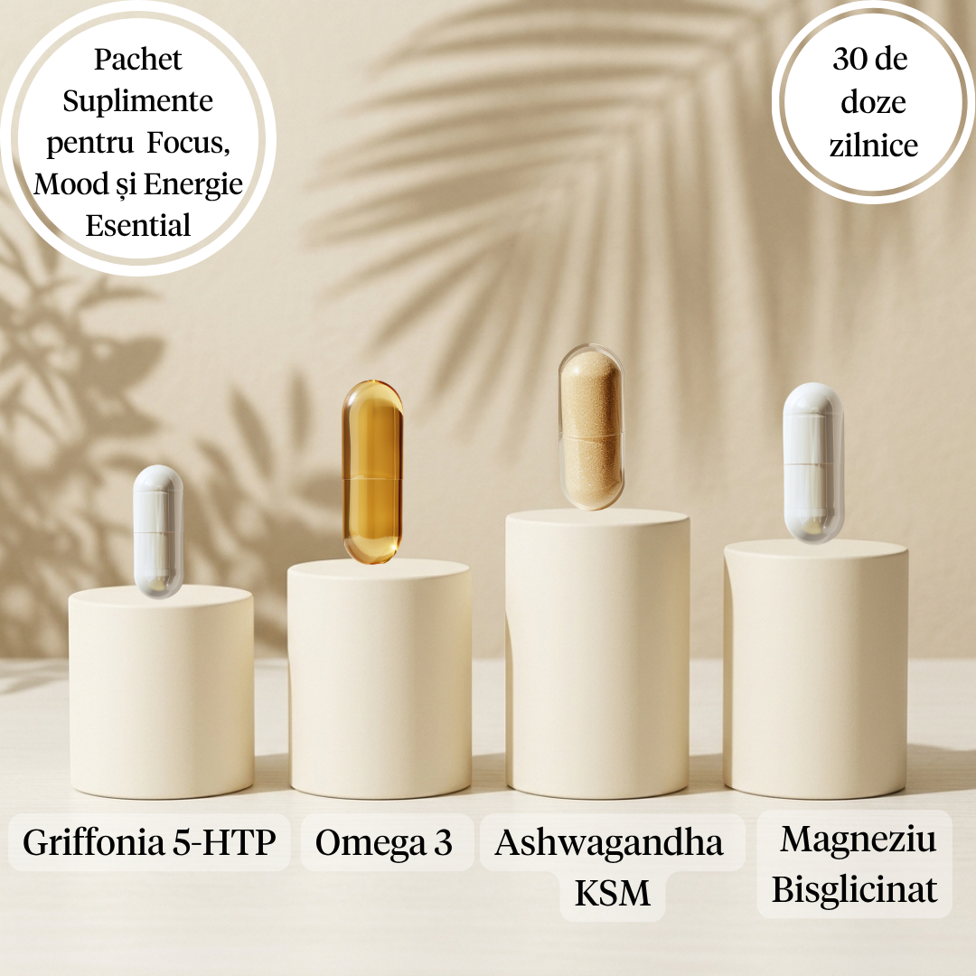 Pachet Suplimente pentru Focus, Mood și Energie - Esențial