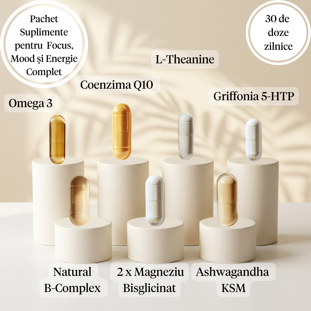 Pachet Suplimente pentru Focus, Mood și Energie - Complet