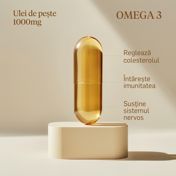 Omega 3 1000mg, 180mg EPA + 120mg DHA
