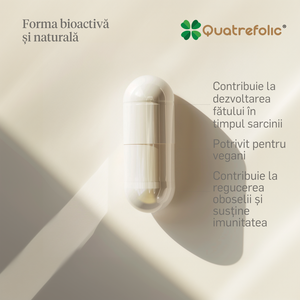Folat activ - Acid Folic Quatrefolic® 800 mcg (5-MTHF)