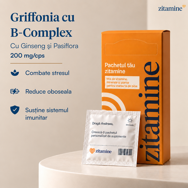 Griffonia cu B-Complex 200 mg