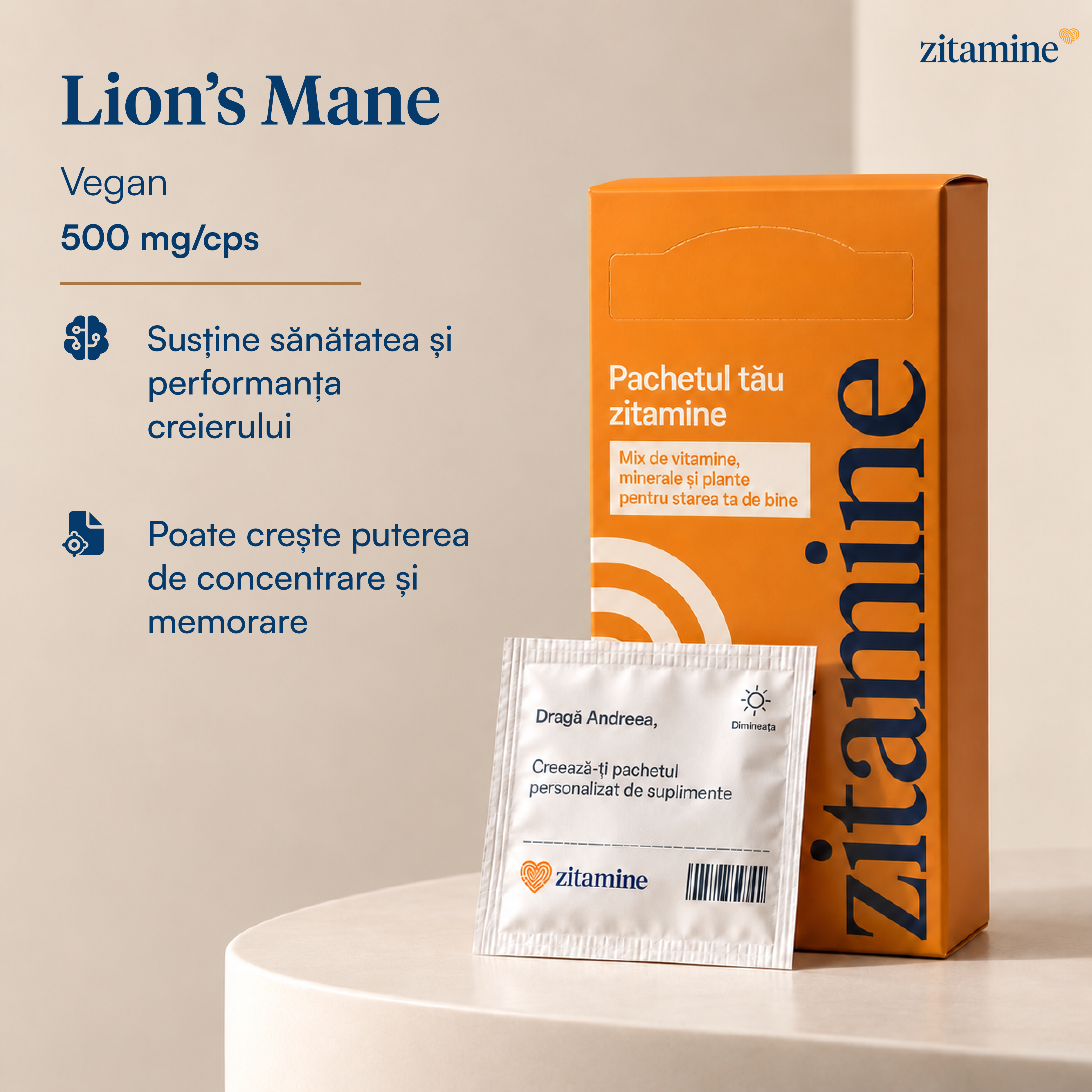Lion's Mane 500 mg (Coama leului)