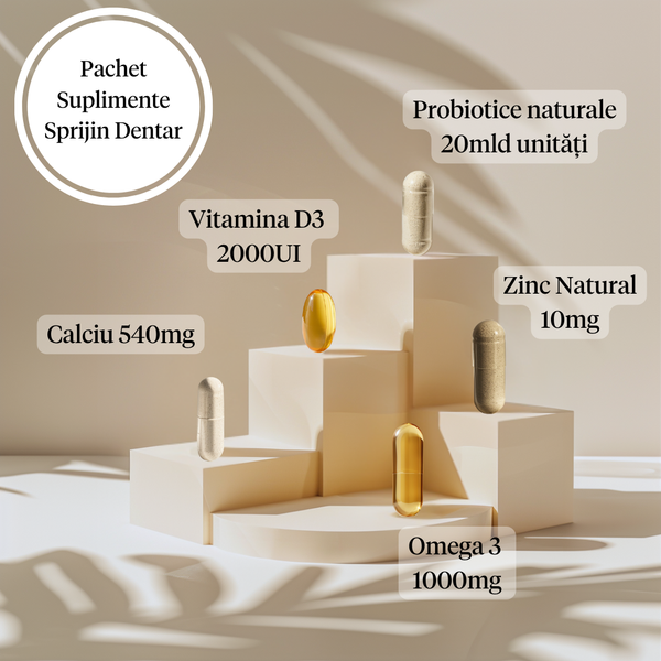 Protocol Sprijin Dentar • 5 suplimente/zi • 30 zile