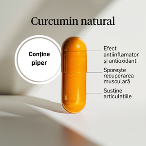 Curcumin natural 500mg cu Piperină