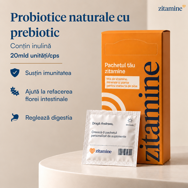 Probiotice naturale cu prebiotic 20 mld unități