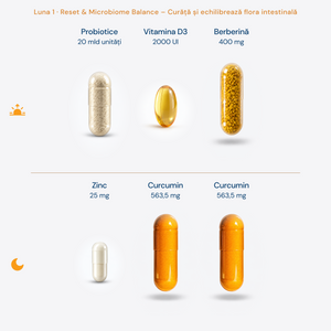 Protocol Echilibru Digestiv (sănătatea Intestinului) • Rețetă dinamică, optimizată lunar • 180 zile