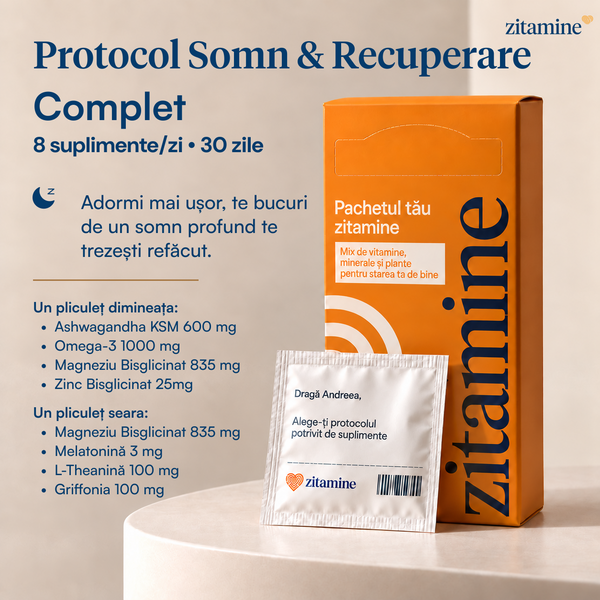 Protocol Somn & Recuperare • Complet • 8 suplimente/zi • 30 zile