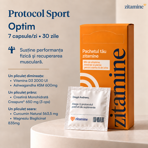 Protocol Sport • Optim • 7 suplimente/zi • 30 zile