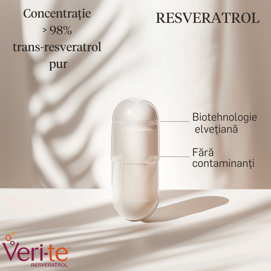 Resveratrol Veri-Te 500mg - 98% concentrație