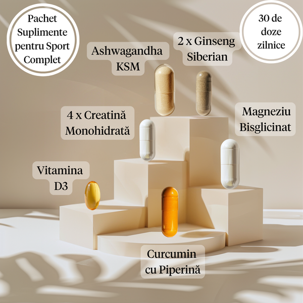 Protocol Sport • Complet • 10 suplimente/zi • 30 zile